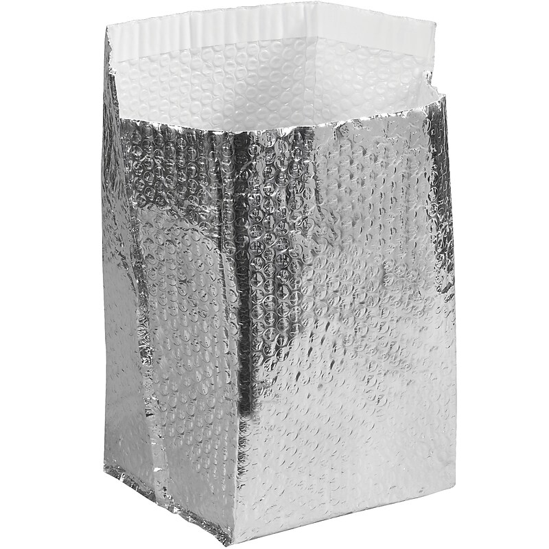 8" x 8" x 8" Insulated Box Liners, Silver, 25/Case (INL888) image 1