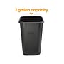 Coastwide Professional™ Indoor Trash Can Without Lid, Black Soft Molded Plastic, 7 Gallon (CW56429)~#|#~E8C16A50-60CB-472B-94F3DCBBBE47FDDB_sc7