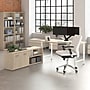 Bush Business Furniture Hustle 60"W Computer Desk and Low Storage Cabinet with Doors and Shelves, Natural Elm (HUS011NE)~#|#~E8C4647A-3104-4258-83A0C5007B280A7E_sc7