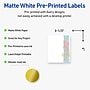 Avery Laser/Inkjet Rectangle Multipurpose Labels, 4" x 3-1/3", White, 40/Pack (S00EVD)~#|#~E8CFD50F-2744-4DB2-BB8C3716949E752F_sc7