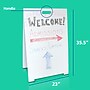 Flipside Laminate Mobile Dry-Erase Marquee Easel, 35.5", White (31276)~#|#~E8DBCE3C-332E-4522-87E78EFFE0D0B0F9_sc7