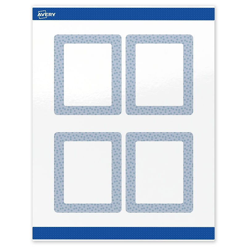 Avery Laser/Inkjet Rectangle Multipurpose Labels, 4" x 3-1/3", White, 40/Pack (S00-F8J) image 1
