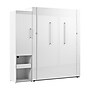 Bestar Avalon Queen Murphy Bed and Storage Cabinet with Pull-Out Shelf (87W) - High-Gloss White~#|#~E8E3FB80-8A7C-4281-9AC303E7EF08750C_sc7
