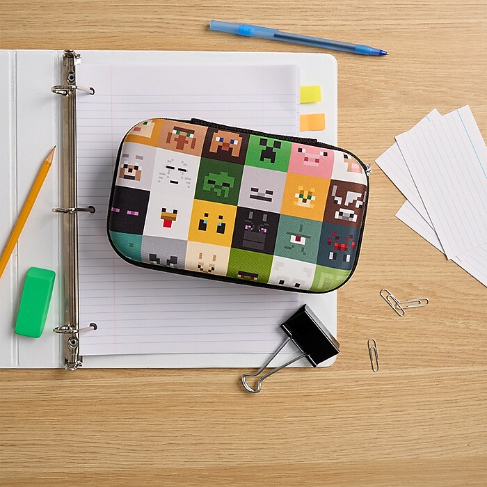 Innovative Designs Minecraft Zipper Pencil Case, Multicolored