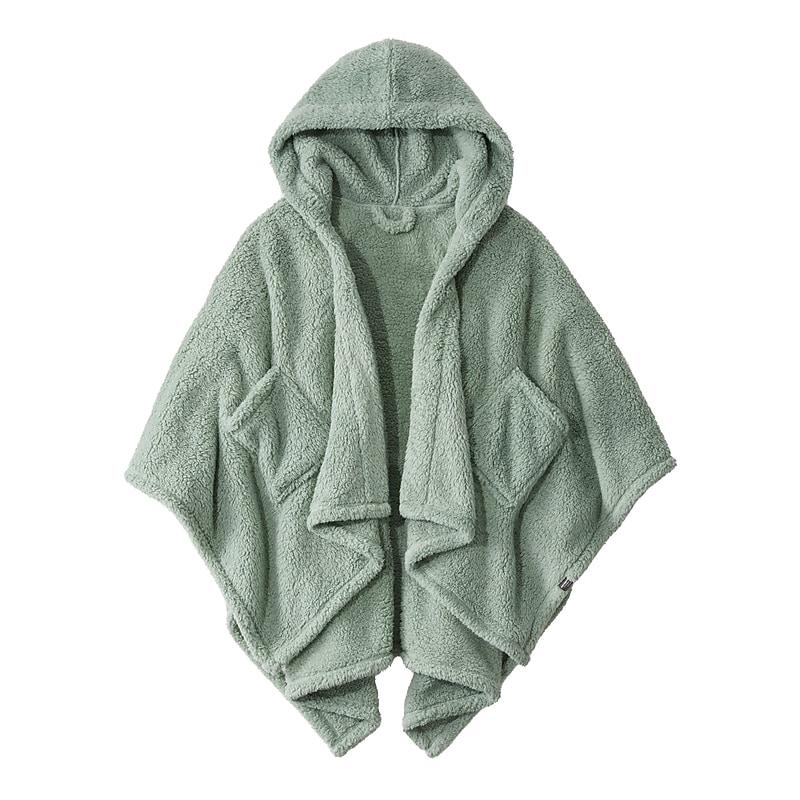 L.L.Bean Cozy Sherpa Wearable Throw, Silver Sage (1000224722) image 1
