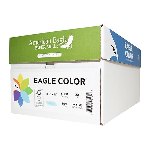 American Eagle Paper Mills® Eagle Premium 30 Recycled Gold 20 lb. Colored  Copy Paper 8.5