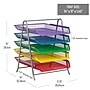 Mind Reader 5-Compartment Metal Desk Tray, Multicolored (5TPAPER-ASST)~#|#~E8ECD8C1-D6ED-4C46-817A474DBFBC82BE_sc7