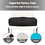 Mind Reader Memory Foam with Gel Core Office Chair Ergonomic Orthopedic Cushion, Black (GELCUSH-BLU)~#|#~E8ED21D1-448B-4E21-A8E0D1480AD442F2_sc7