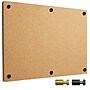 Excello Brands Cork Bulletin Board, Black and Gold Wall Posts, 36" x 42" (CRKBRD-3642-BG)~#|#~E8EFC8BB-5C2A-4B11-BB5ED3C4314A583F_sc7