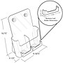 Azar 8.5" x 11" Brochure Holder, Desktop/Countertop, Vertical/Horizontal, Acrylic, Clear, 2/Pack (252387-2PK)~#|#~E8F129F7-D07F-421C-B1941A901C137FD3_sc7