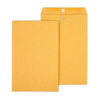 Staples Kraft Clasp &amp; Moistenable Glue Catalog Envelopes, 9&quot; x 12 