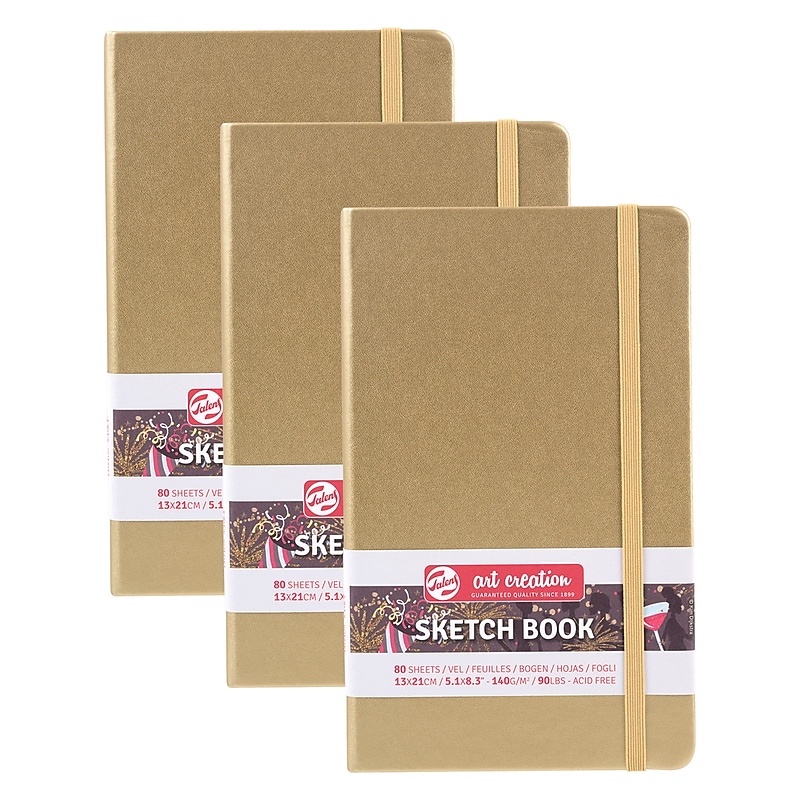 Talens Art Creation 5.1" x 8.3" Sketch Book, 80 Sheets/Book, 3/Bundle (TLN9314142M-3) image 1