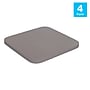Flash Furniture Perry Modern Poly Resin Replacement Square Seat with Rounded Edges, Gray, Set of 4 (4JJSEAPL02GY)~#|#~E8FBB90A-DB82-44C1-9BC2CA7000751D9C_sc7