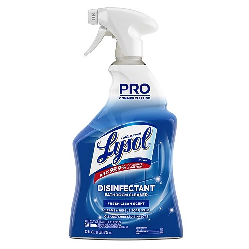 Lysol PRO Disinfectant Power Bathroom Foamer, Atlantic Fresh Scent, 32