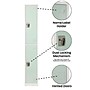 AdirOffice 72" 2-Tier Misty Green Storage Locker, 4/Pack (ADI629-202-MGRN-PKG-4)~#|#~E9033D80-6EBE-4A06-B5DD5298FED556EF_sc7