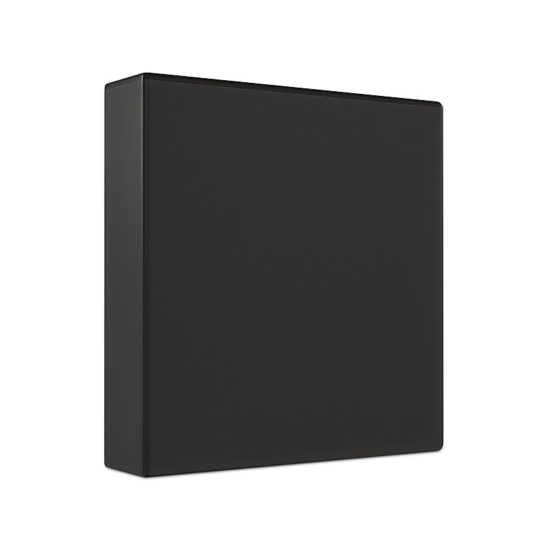 Staples 2" 3-Ring View Binder, Black (ST23722-CC) image 1