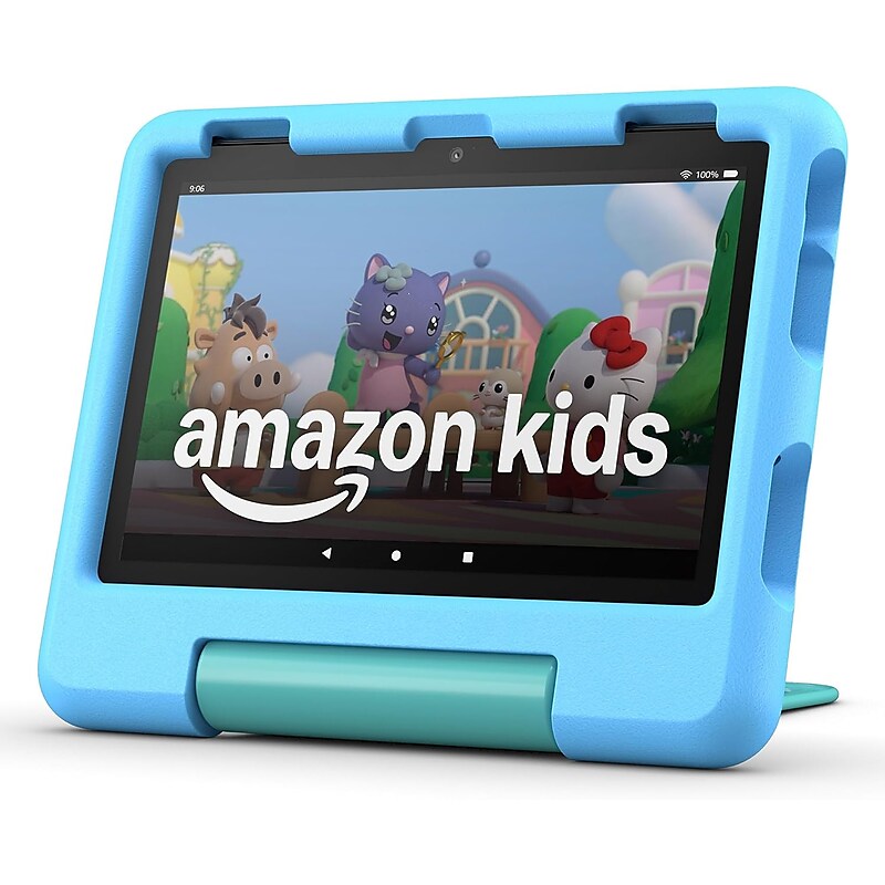 Amazon Fire HD 8" Kids Tablet, WiFi, Fire OS, Blue (53-036300) image 1