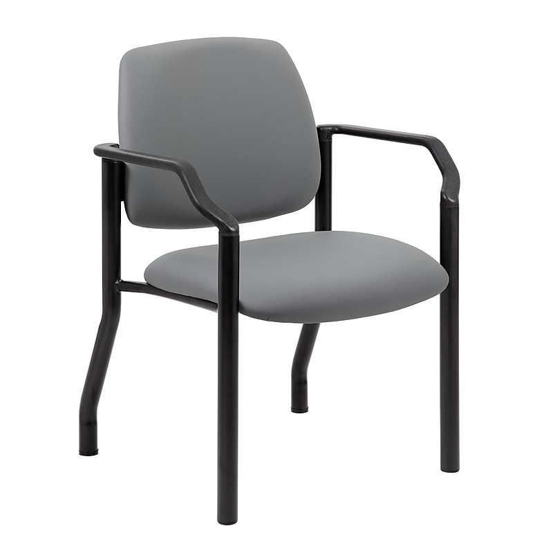 Boss Vinyl Guest Chair, Gray (B9591AM-GY) image 1