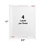 Staples Laser/Inkjet Shipping Labels, 3 1/2" x 5", Bright White, 4 Labels/Sheet, 100 Sheets/Pack, 400 Labels/Box (ST18074-CC)~#|#~E91B2131-D878-4B1C-8E9494130783B190_sc7