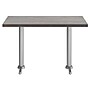 Flash Furniture Bennett Wooden Commercial Indoor Table, 48" x 30", Dark Brown Top/Silver Base (GSF3048DBT0522S)~#|#~E91C5BAB-F635-4DA7-9C89F3D6EECA3AB8_sc7