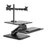 Mount-It! 24" W Manual Adjustable Standing Desk Converter with Dual Monitor Mount, Black (MI-7914)~#|#~E91F4D17-1647-4B98-86ADF5273E764AE1_sc7