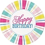 Say Hooray! Birthday Brights "Happy Birthday" 9" Paper Plates, Multicolored, 32 Plates/Pack (DTC382619DPLT)~#|#~E9239F10-2B7F-4723-8C2C7D4DEBD507EB_sc7