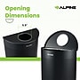 Alpine Industries Stainless Steel Trash Can, 12 Gallon, Black (ALP438-12HR-BLK)~#|#~E925FA55-CE2B-4FD3-8E9539257A8A8709_sc7