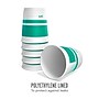 Perk™ Insulated Double Wall Paper Hot Cup, 10 oz., White/Teal, 480/Carton (PK59482CT)~#|#~E92704DE-2F8A-4A19-9DB7E03BB8F30659_sc7