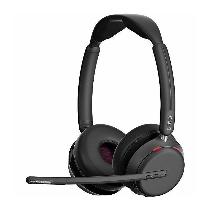 EPOS Impact 1061T Noise Canceling Bluetooth Stereo Over-Ear Headset, Black (1001173) image 1