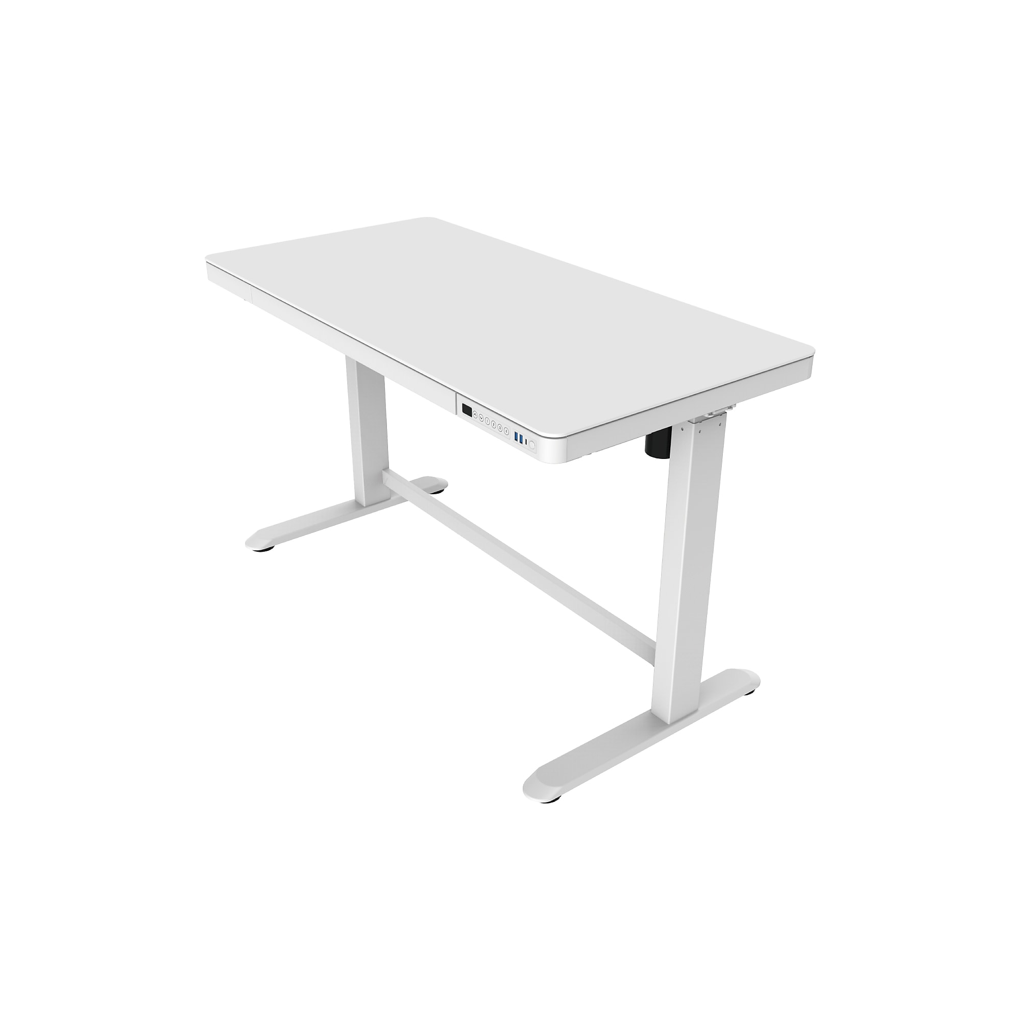 FlexiSpot EW8 48″W Rectangular Adjustable Metal Standing Desk, White (EW8W) Sansujyuku sansujyuku.com