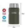 Thermos Stainless King Stainless Steel Insulated Food Jar, Army Green, 24 oz. (EASK3020AGTRI4)~#|#~E9319D3D-3FFE-4FB6-BFF1B783814A3A08_sc7