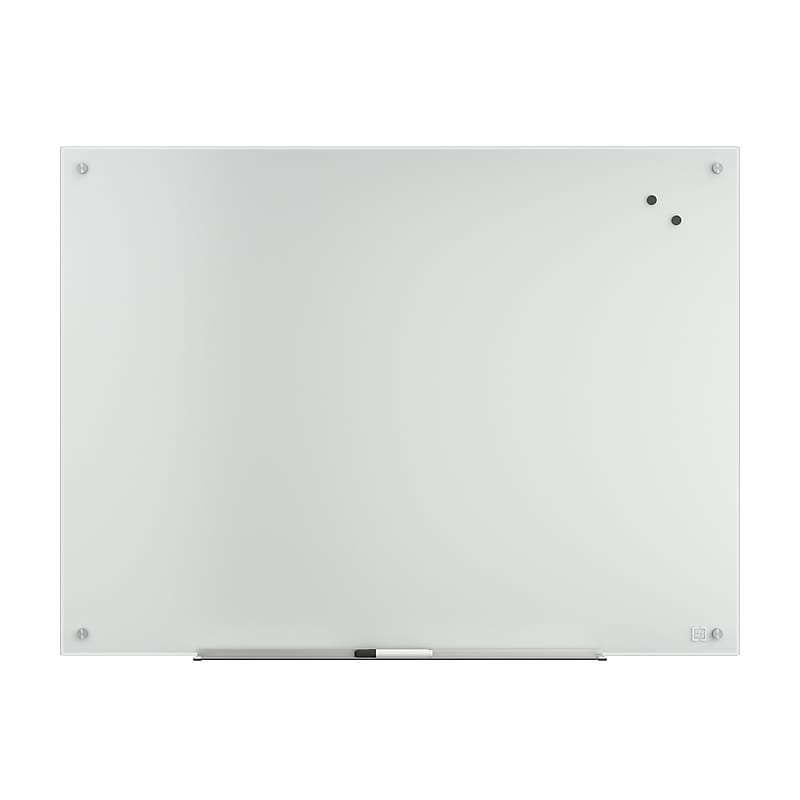 TRU RED™ Magnetic Tempered Glass Dry Erase Board, White, 4' x 3' (TR61196) image 1