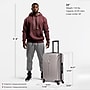 InUSA Vasty 26.37" Hardside Suitcase, 4-Wheeled Spinner, TSA Checkpoint Friendly, Grey (IUVAS00M-GRE)~#|#~E93529C6-28D1-43C0-AB732E7623088E9E_sc7