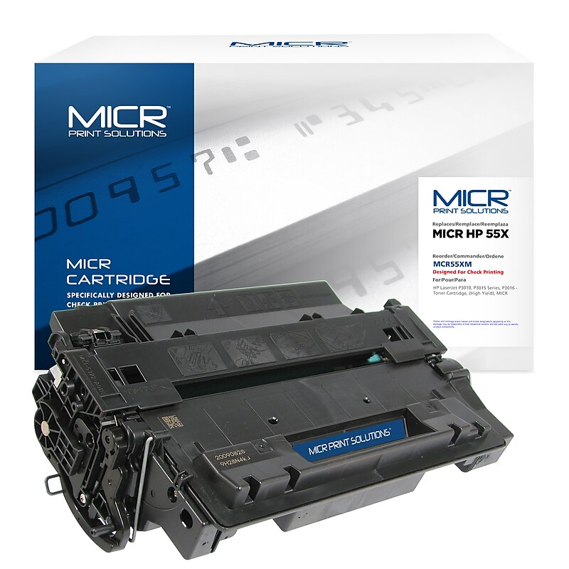 MICR Print Solutions Compatible Black High Yield Toner Cartridge Replacement for HP 55XM image 1