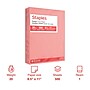 Staples Pastel 30% Recycled Color Copy Paper, 20 lbs., 8.5" x 11", Salmon, 500/Ream (14783)~#|#~E9400E32-C525-4B48-939C87C7F9AF385D_sc7