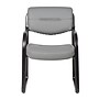 Boss LeatherPlus Guest Chair with Sled Base, Gray (B9529-GY)~#|#~E9467688-159A-45B1-9283CEED237387EF_sc7