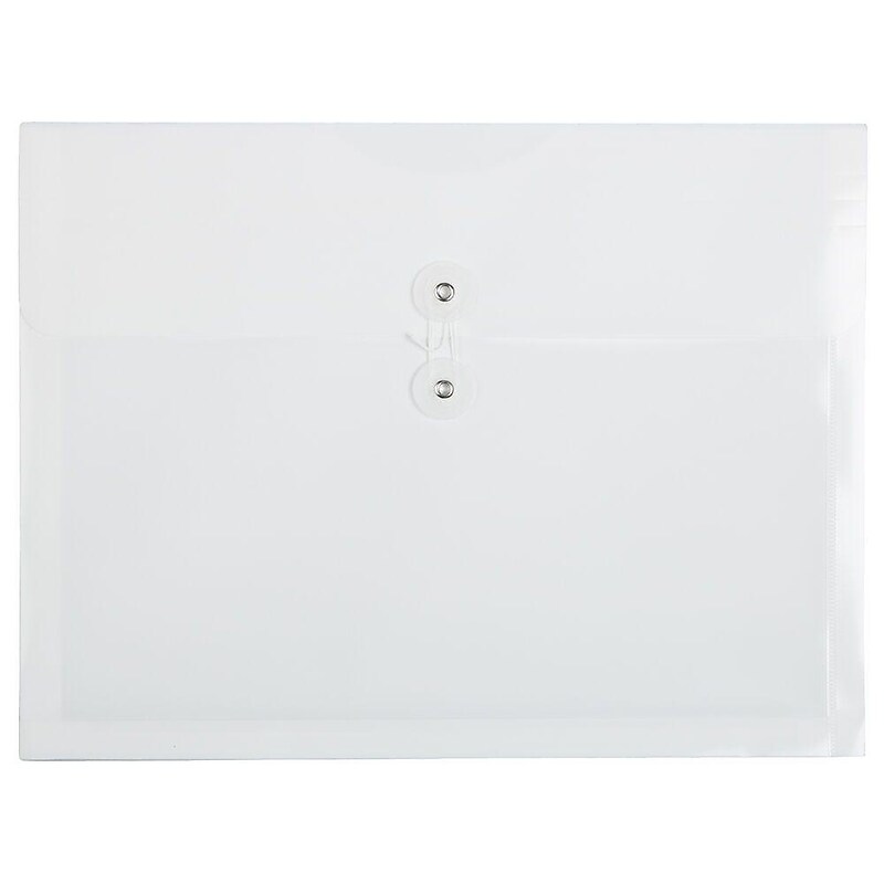 JAM Paper Premium Plastic Document File, Letter, White, 3/Pack (218B1WHX3) image 1
