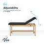 Aristo Wood Physician Adjustable Exam Table with Shelf, 2 Drawer Cabinet, Paper Cutter, Holder, 500lbs. Capacity, Black~#|#~E94995E0-AC41-4D5F-84A3492FB2C41CD0_sc7