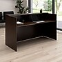 Bush Business Furniture Arrive 72"W Reception Desk with Shelf, Mocha Cherry (AVD172MRK)~#|#~E9500FC9-45D9-4185-BB378E13F25CEBA1_sc7