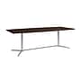 Bush Business Furniture 96W x 42D Boat Shaped Conference Table with Metal Base, Black Walnut (99TBM96BWSVK)~#|#~E951A6C5-0367-4A47-B62E005A6144A338_sc7