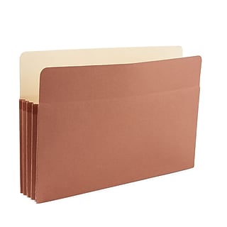 Staples Reinforced File Pockets, Letter Size, 3.5‑Inch Expansion
