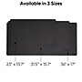 Smead Large Vegan Leather Anti-Slip Faux Leather Desk Pad, 36" x 17", Charcoal (SMD64828)~#|#~E95240CD-A0AC-43A7-AFD64FB4B2541ACB_sc7