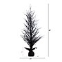 Nearly Natural 5' Pre-Lit Halloween Black Twig Artificial Fall Tree in Burlap Planter with 85 Warm White LED Lights (T4728)~#|#~E9526893-D753-43DB-996C32EE0A962232_sc7