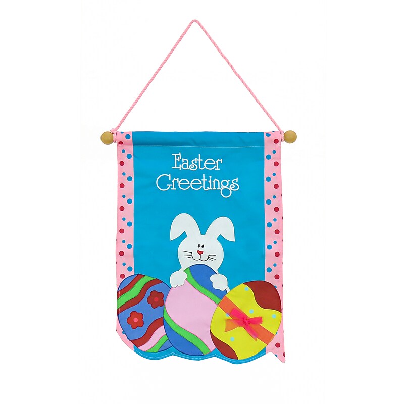 National Tree Company 18" Easter Greetings Banner (AH63-PFY21010-1) image 1