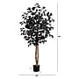 Nearly Natural Artificial Halloween Black Ficus Tree, 4' (T5135)~#|#~E95A851F-087B-422E-BBFEB2F885617FAB_sc7