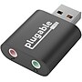 Plugable USB to Audio In/Out Male/Female Data Transfer Adapter, Black (USB-AUDIO)~#|#~E95F7897-A0EE-4C4A-BAE07CA80A38FB35_sc7