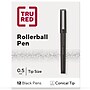 TRU RED™ Rollerball Pens, Fine Point, Black, Dozen/Pack (TR57321)~#|#~E9627C1A-0A7F-46F9-BB931F9C8286E227_sc7