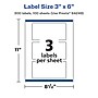 Avery Laser/Inkjet Rectangle Multipurpose Labels, 6"  x 3", Glossy White, 300/Box (94249)~#|#~E9670D0D-FAE3-46A5-98882139A35C3FB1_sc7