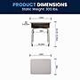 Flash Furniture Billie 24"W Student Desk with Open Front Metal Book Box, Gray Granite/Silver (FDDESKGYGY)~#|#~E9688C58-98F3-4070-B6884D9FDAD94B31_sc7
