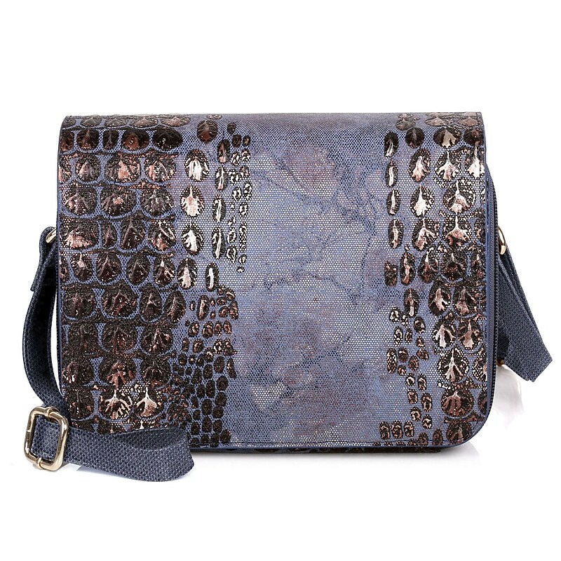 Karla Hanson Eva Canvas Bucket Bag, Navy (80113NAVY) image 1